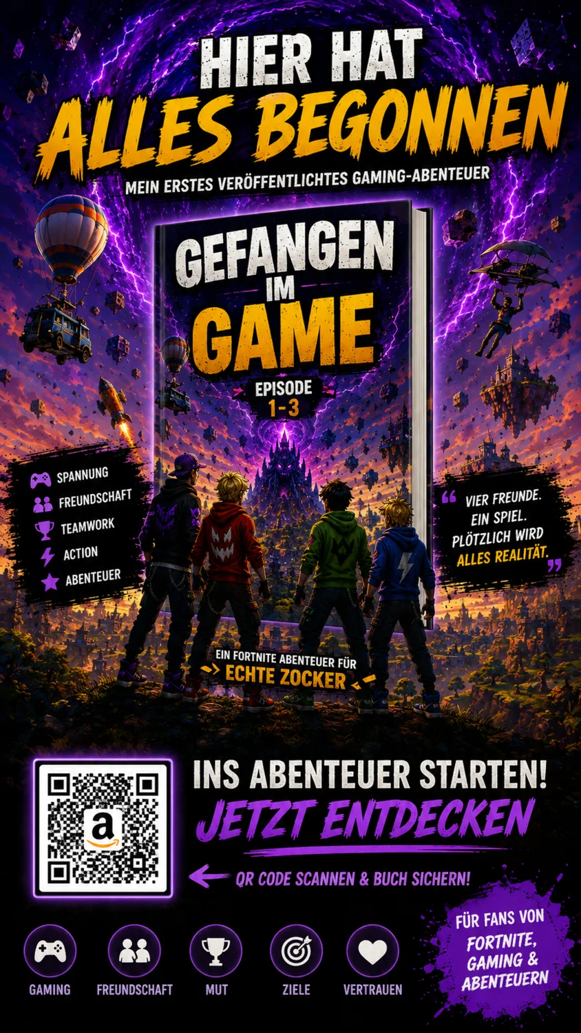 Werbemotiv für Gefangen im Game